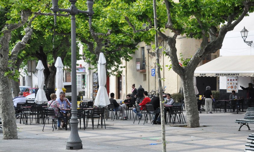 Imatge d'una zona de terrasses al passeig d'Albert