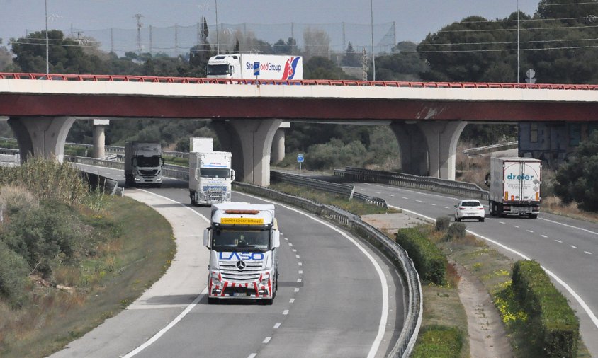 Autopista Ap-7, al seu pas pel tram de Cambrils - Vinyols