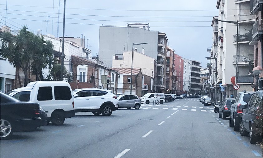 Aspecte de la Rambla de Jaume I el passat 15 de març, el primer diumenge del confinament