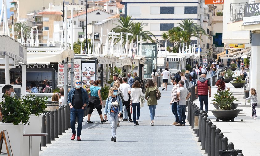 Ambient al port, a meitats d'aquest passat mes de maig