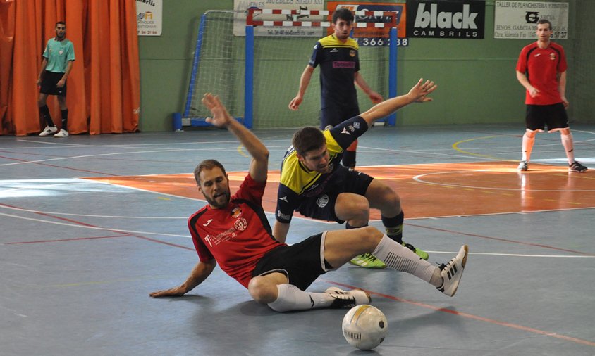 Imatge del partit entre el CFS Laguna i el Tecnovit Alforja, disputat el passat diumenge a la tarda