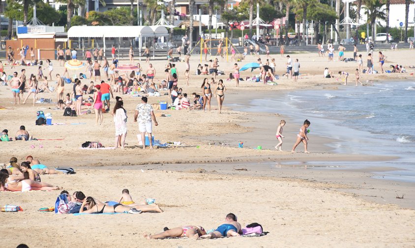 Platja del Regueral, aquest passat dissabte a la tarda