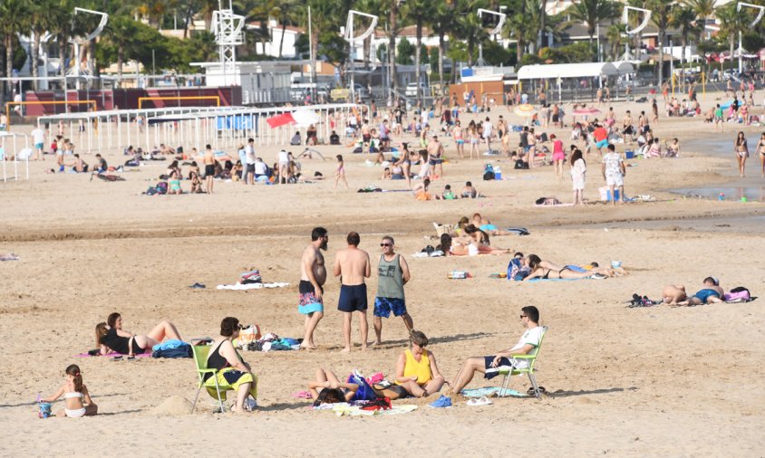 Platja del Regueral, el dissabte de la setmana passada