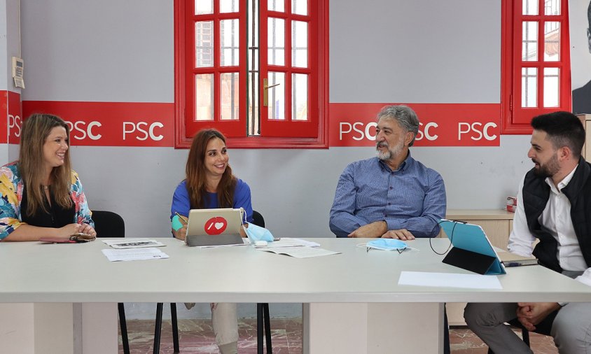 D'esquerra a dreta: Íngrid Duch, Ana López, Josep M. Vallès i Miguel Ángel Díaz