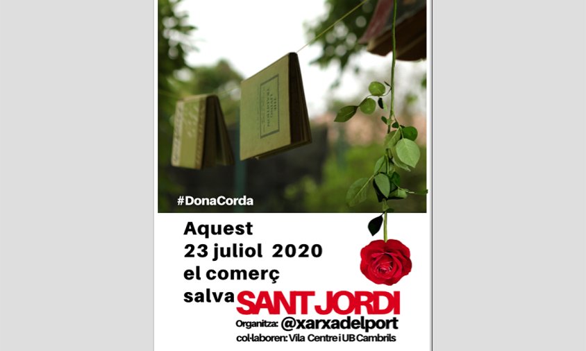 Cartell de la campanya amb motiu de Sant Jordi