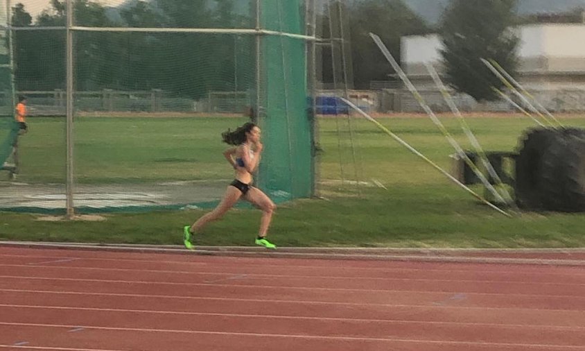 Maria Taggi a la prova dels 1.000 metres llisos