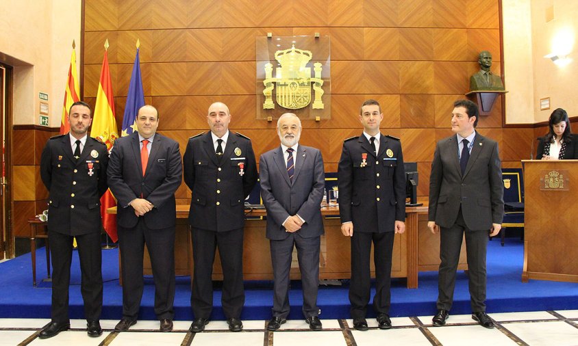 Acte de reconeixement a membres de la Policia Local de Cambrils