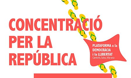 Cartell de la Concentració per la República que es farà a Salou