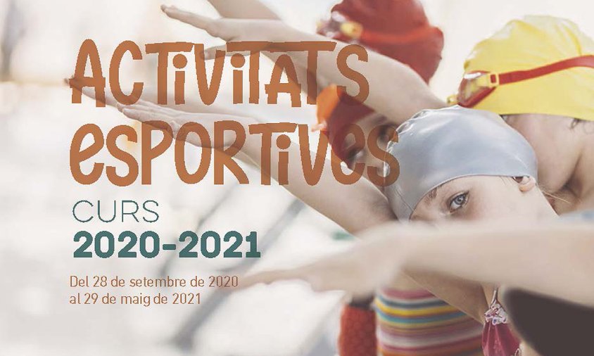 Cartell de les activitats esportives que ofereix l'Ajuntament de Vandellòs i l'Hospitalet de l'Infant