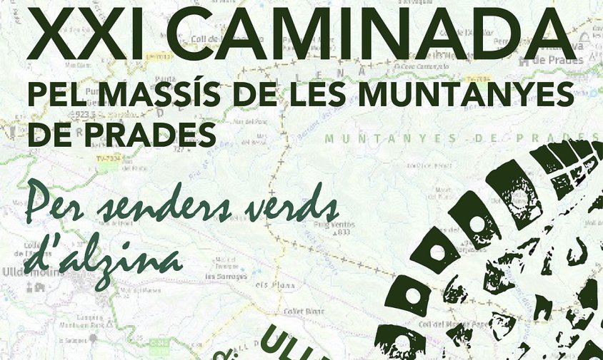 Cartell de la caminada Prades-Ulldemolins