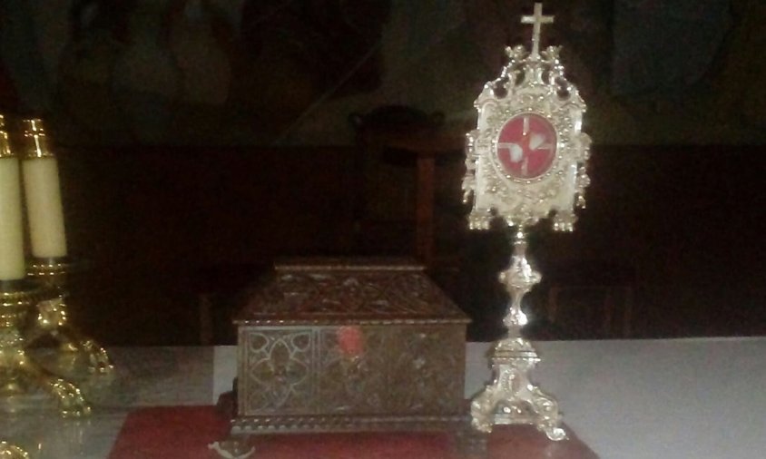 Arqueta i reliquiari que contenen les relíquies de Sant Plàcid