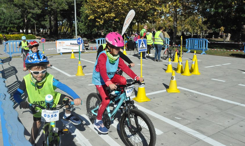 Imatge d'arxiu del circuit d'educació viària que es va organitzar a la primera edició del Cambribike, el novembre de 2018