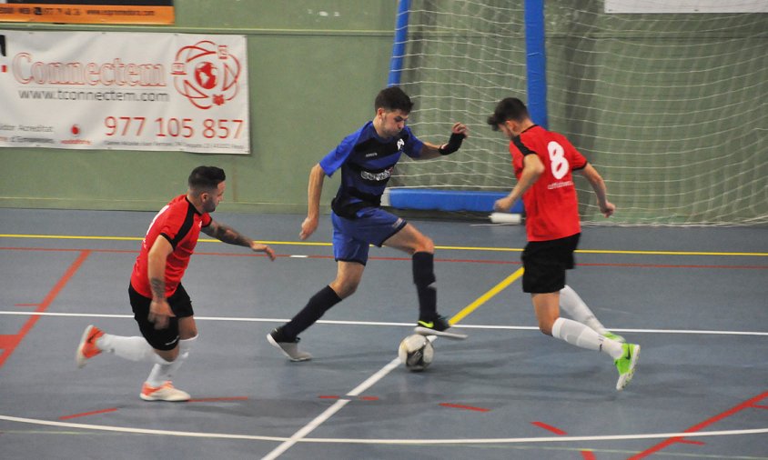 Imatge d'arxiu del primer partit de la temporada del Laguna a casa, contra el Solsona, aquest mes d'octubre