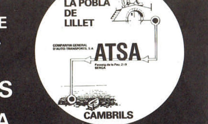 Fulletó publicitari del servei públic regular de transport de viatgers per carretera entre La Pobla de Lillet i Cambrils / 1984