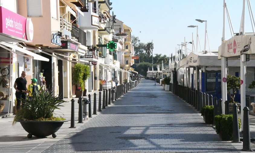 Carrer de Consolat de Mar, a finals d'aquest passat mes d'octubre