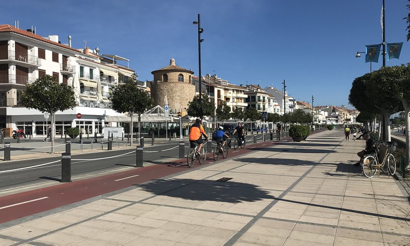 Imatge de la façana del port, aquest passat diumenge al matí