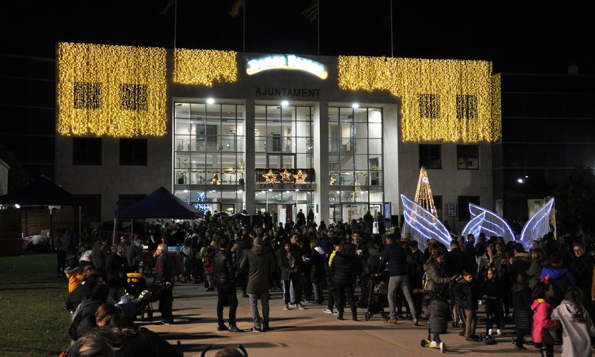 Un moment de l'encesa dels llums de Nadal de l'any passat