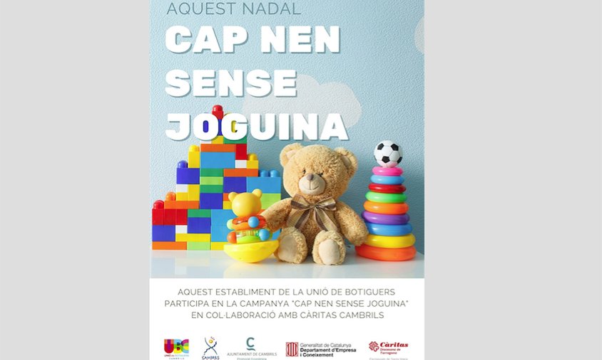 Cartell de la campanya de recollida de joguines