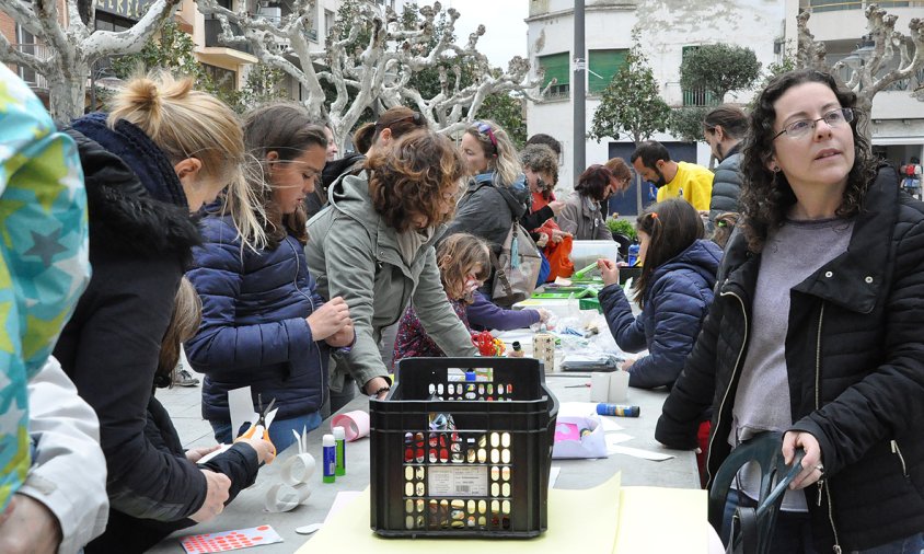 Imatge de la Festa Ràtio 20 que es va organitzar el passat dissabte a la tarda a la plaça de l'església de Sant Pere