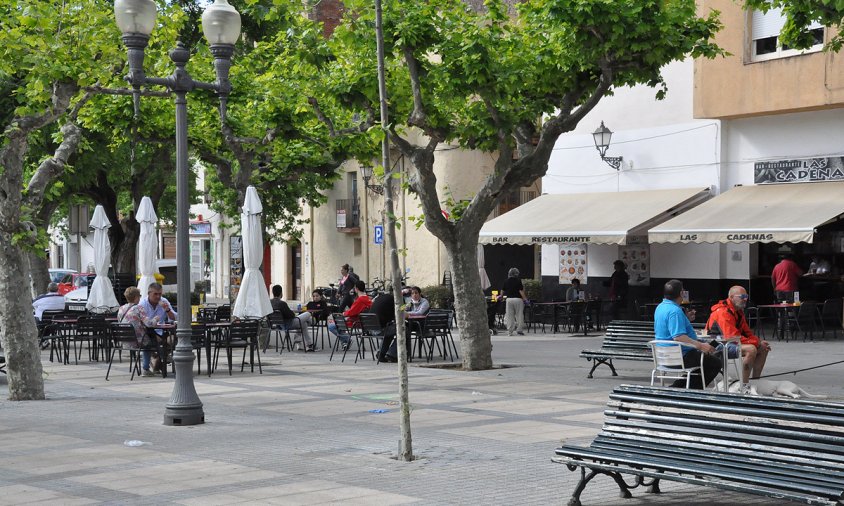 Imatge d'arxiu de terrasses al passeig d'Albert