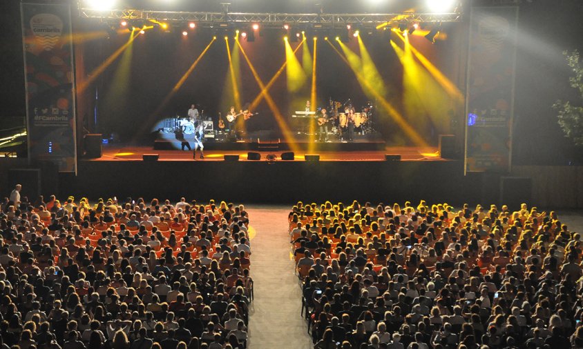 Imatge del concert de Rosario, l'agost de 2019 al parc de Pinaret