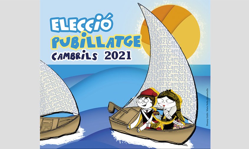 Imatge del cartell promocional per a l'elecció del pubillatge de Cambrils