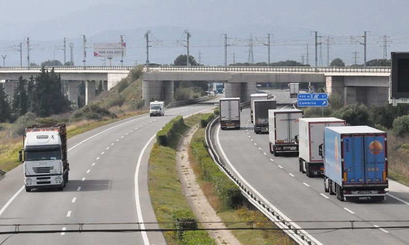 Imatge d'arxiu de l'AP-7, al seu pas per Cambrils