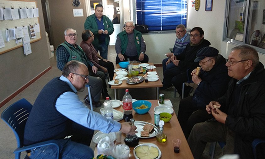 Imatge de l'esmorzar de la tirada celebrada el passat diumenge