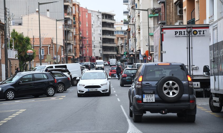 Trànsit per la Rambla de Jaume I