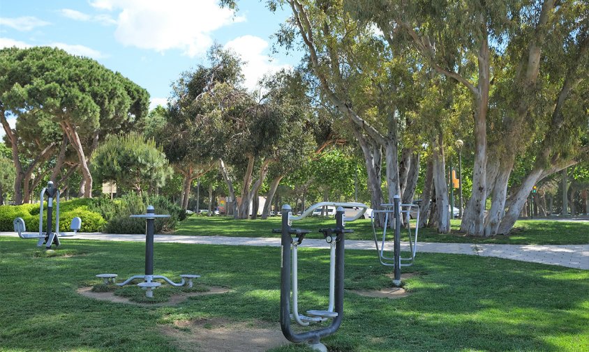 Parc d'exercici físic situat a l'Horta de Santa Maria