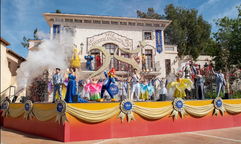 Espectacle inaugural de la reobertura de PortAventura, ahir al matí