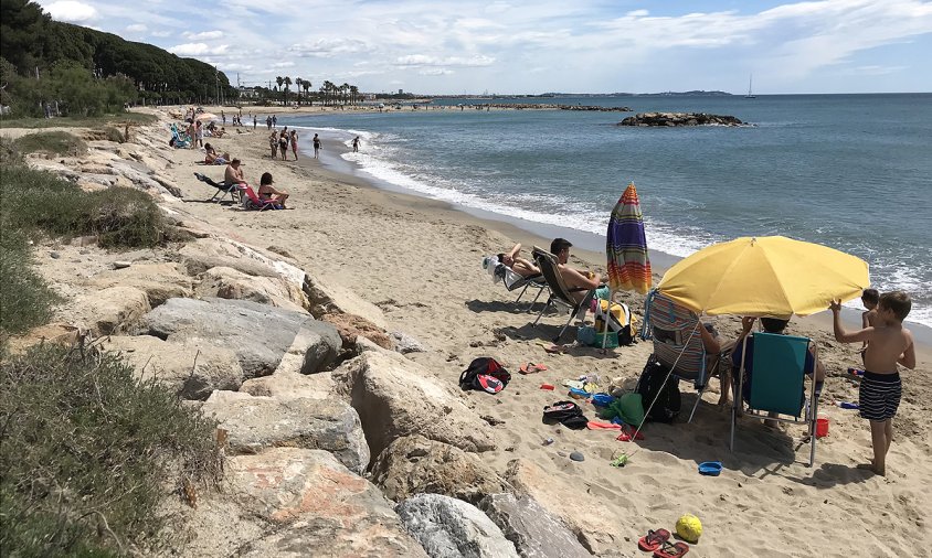 Platja de l'Ardiaca, a meitats d'aquest passat mes de maig