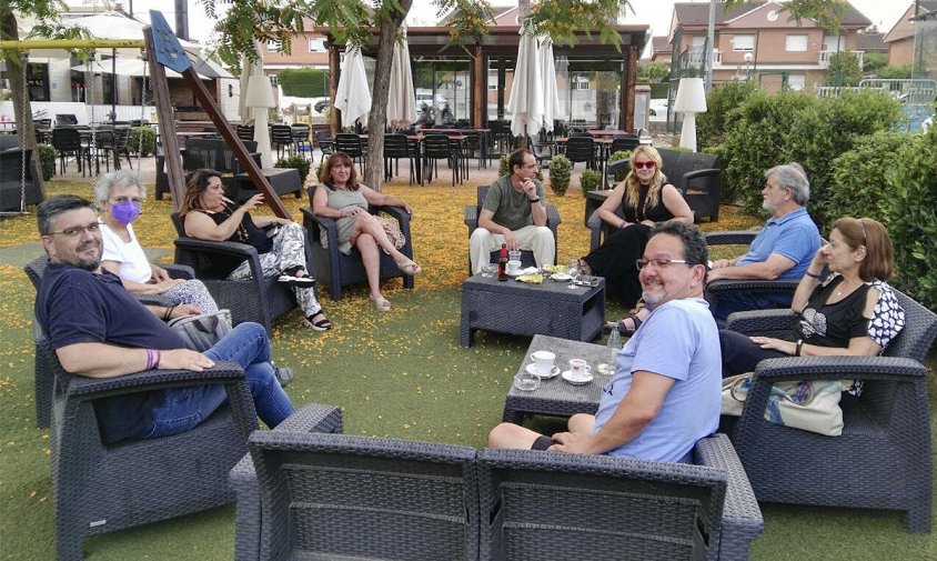 Un moment de la reunió de Podemos