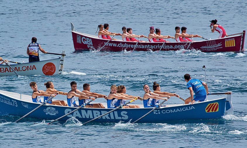 Un moment de la regata disputada el passat diumenge a Badalona