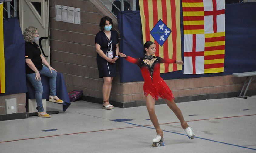 Un moment del Campionat de Catalunya de patinatge artístic del passat mes de juny al Palau Municipal d'Esports
