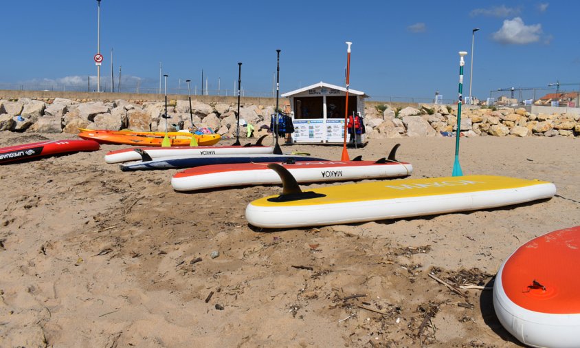 Imatge de la nova Base Nàutica a la platja del Regueral