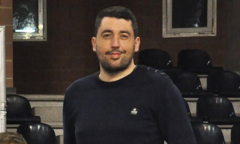 Joan Caba, al centre de la imatge, durant la Festa de l'Esport Cambrilenc, el febrer de 2019