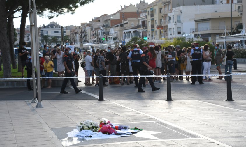 La concentració antifeixista que l'any passat va plantar cara a l'acte de Vox davant d'una forta presència policial