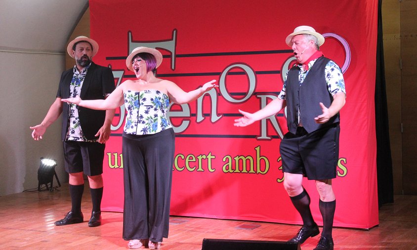 L'espectacle Tres Tenors es va representar, ahir, a la Cripta de l'Ermita