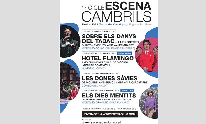 Cartell del cicle Escena Cambrils