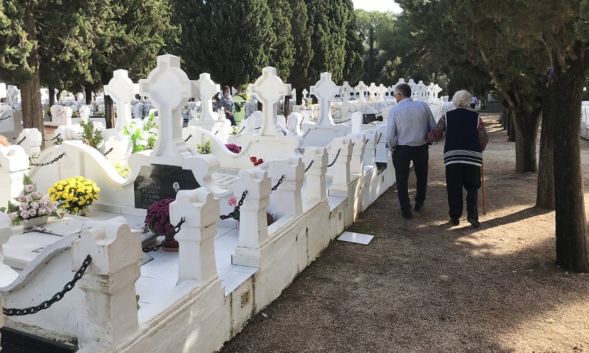 El cementiri parroquial, aquest passat diumenge al migdia