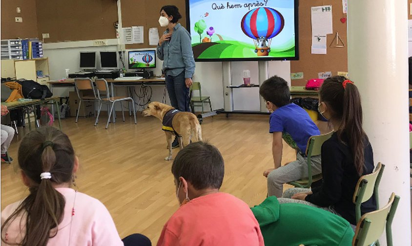 Primers tallers impartits ahir a l'escola Joan Ardèvol