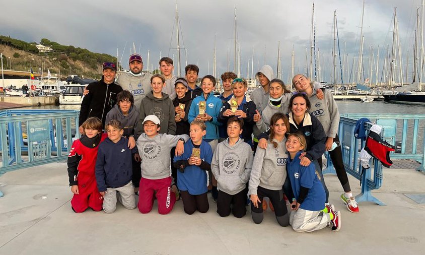 Equip d'Optimist del Club Nàutic Cambrils al 32è Gran Premi Principat d'Andorra