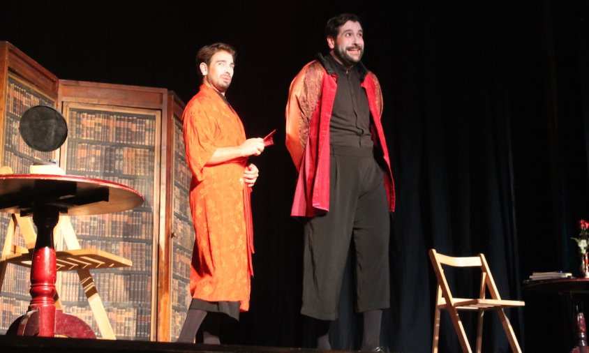 Un moment de la representació teatral, ahir al vespre, al Casal Parroquial