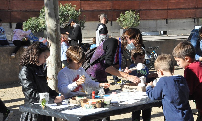 Durant el matí es van organitzar diferents tallers per a petits i grans