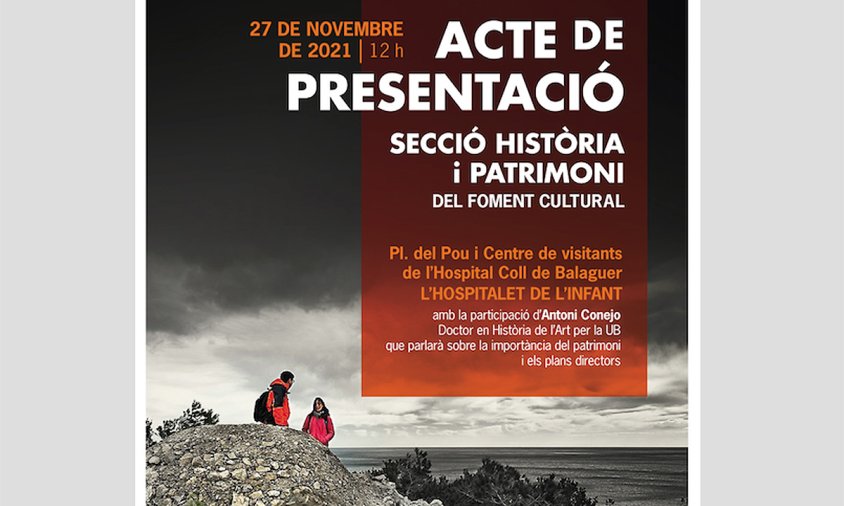 Cartell de l'acte de presentació que es farà aquest proper dissabte