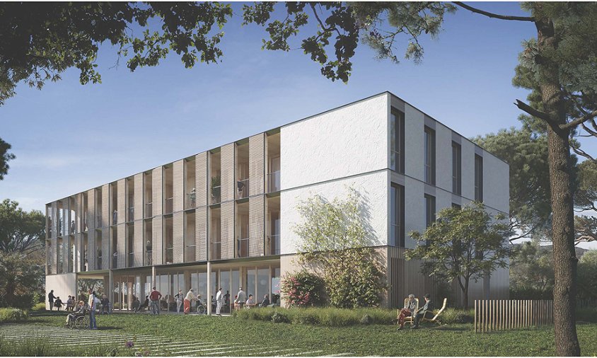 Imatge de com serà la nova residència per a gent gran de l'Hospitalet de l'Infant