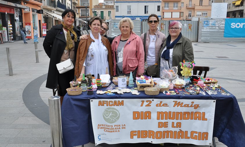 Parada de l'AFICAM a la plaça del Pòsit, aquest passat dissabte