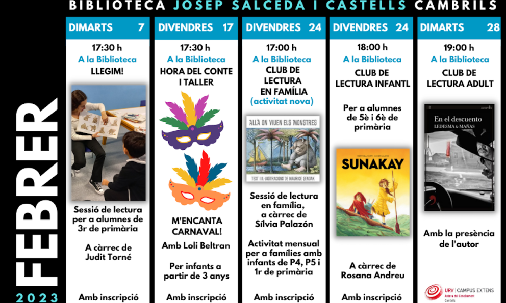 La Biblioteca Josep Salceda i Castells posa en marxa el nou Club de Lectura en Família