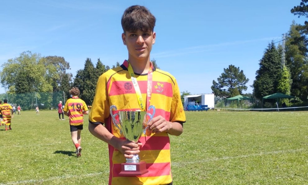 El cambrilenc Oriol Martín, tercer amb la selecció catalana al Campionat autonòmic sub14 de rugbi